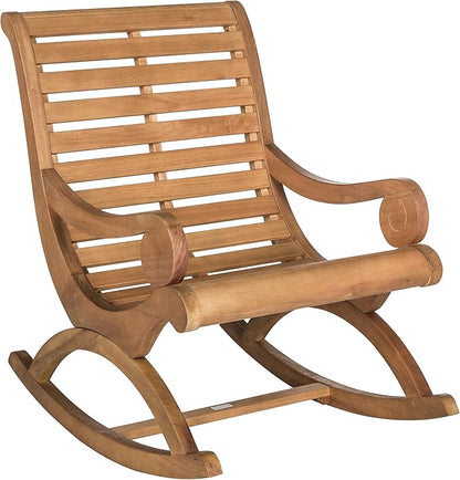 Safavieh Outdoor Collection Sonora Rocking Chair, Teak Brown