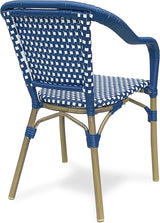Christopher Knight Home Cecil Bistro Chairs, Navy Blue + White + Wood Print - Photo 8