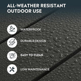 Costaelm Adirondack Conversation Table, HDPE Outdoor Drink Weather Resistant - Photo 4