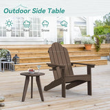 Outdoor Side Table, HDPS Outdoor Table, Small Round Side Table Weather-Resistant, Outdoor Side Tables for Patio, Porch - Photo 4