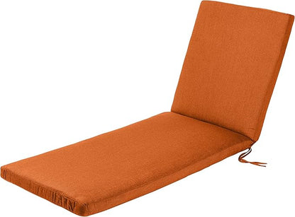 Austin Horn Classics Sunbrella Chaise Lounge Chair, Outdoor Furniture for Patio, Weather Resistant & Quality Fabric, Back Rest Lounger & Folding Set (Cayenne, Acrylic, 24" D x 74W x 3H)