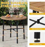 DWVO 5 Piece Patio Dining Sets, Outdoor Dining Furniture Set with 2" Umbrella Hole - Photo 5