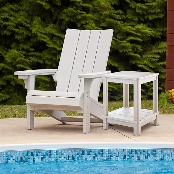 Keter Modern Adirondack Chair - White