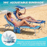 #WEJOY 3 in 1 Tanning Chair with Face Hole & Canopy - Photo 3