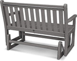 POLYWOOD® Traditional Garden Glider, Slate Grey - Photo 4