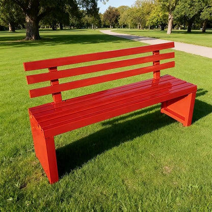 Outdoor Benches Outdoor Metal Garden Bench Patio Bench for Outside Park Picnic Yard Front Porch Backyard Weatherproof with Backrest(Purple,180cm/70in)