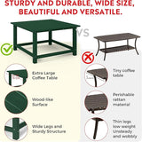Costaelm Patio Conversation Table, Tatio Accent HDPE Outdoor Weather Resistant - Photo 4