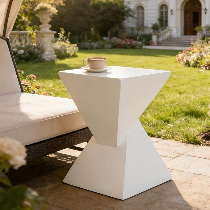 Christopher Knight Home Ginues Lightweight Concrete Square Coffee Table, Indoor and Outdoor Side Table for Living Room - Photo 4