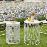 Y&M Set of 3 Heavy-Duty Round End Table, Side Table, Coffee Table for Indoor Multifunctional Use - Photo 4