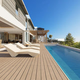 in Pool Lounge Chairs - Ergonomic Beige Pool Lounger with Efficient Drainage Design for Outdoor Relaxation - Photo 7