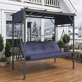 AECOJOY 2-in-1 Convertible Porch Swing Bed 3 Seat - Photo 9