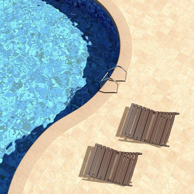 GREENVINES Folding-Xavier-Chairs Set of 4 | Wave | Portable Adirondack-Chair | HDPE Plastic | All Weather Fire-Pit Chair - Photo 6