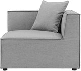 Modway EEI-4385-GRY Saybrook Patio Upholstered 6-Piece Sectional Sofa in Gray - Photo 5