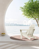 SERWALL Folding Adirondack Chair Set of 8 - Folding Adirondack Chairs with Cup Holder - Photo 7