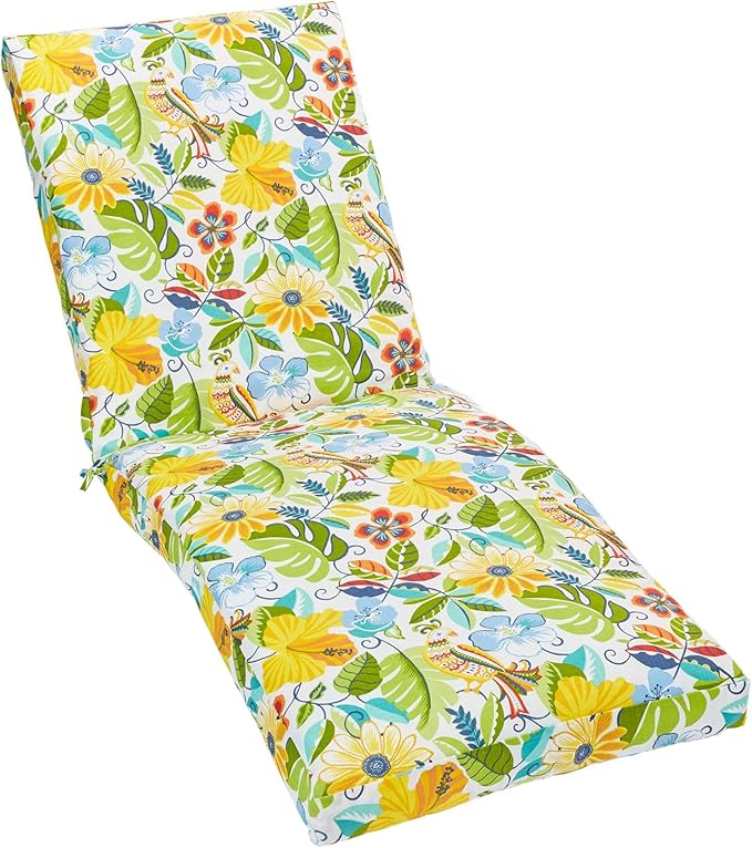 BrylaneHome 84" Outdoor Chaise Lounge Cushion - Carolina - Photo 1