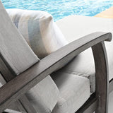 HAPPATIO Aluminum Patio Chaise Lounge, Aluminum Patio Lounge Chair, Pool Lounge Chair with Cushion - Photo 4