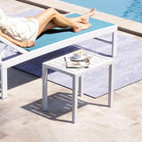 Crestlive Products Aluminum Outdoor Side Table Set of 2 - Photo 7