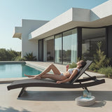 Nestl Chaise Lounge Chair Outdoor Set of 4, Wicker Patio Lounge Chair, Outdoor Lounge Chair with Reclining Backrest - Photo 7