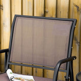 Outsunny Porch Glider, Metal Frame Swing Glider Chair with Breathable Mesh Fabric - Photo 8