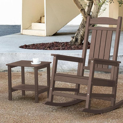 KINGYES Double Side Table, Adirondack End Table- Coffee