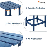 TORVA Patio Adirondack Side Table, Outdoor End Tables All-Weather Resistant HDPE Humidity-Proof Long Time Use for Deck - Photo 4