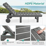 Outdoor Chaise Lounge Chairs with Table, 3-Piece, 26.8” Super Wide Lounge Chair Outdoor - Photo 6