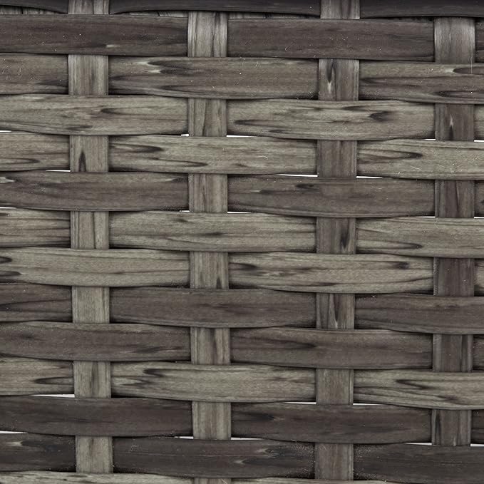 SAFAVIEH Outdoor Collection Cam Grey Brown Wicker/White Cushion Adjustable Chaise Lounge Chair, Black/Beige (PAT7501C) - Photo 8