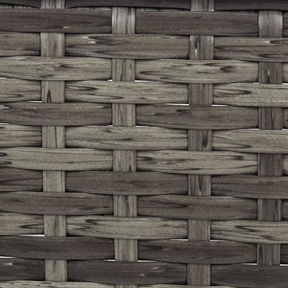 SAFAVIEH Outdoor Collection Cam Grey Brown Wicker/White Cushion Adjustable Chaise Lounge Chair, Black/Beige (PAT7501C)
