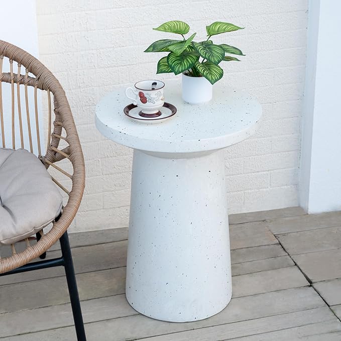 Christopher Knight Home Norvin Patio Lightweight Concrete Terrazzo Coffee Table - Photo 5