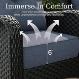 7 Piece Patio Furniture Set with Fire Pit Table - Photo 4