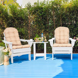Adirondack Chairs Set of 2 with Cushions & Cup Holders, HDPE Weather Resistant Folding Adirondack Chair for Adults - Photo 2