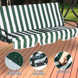 GarveeLife Outdoor Porch Swing Chair with Adjustable Canopy for Adults, 3-Seat Patio Glider Bench with Thick Cushions - Photo 6