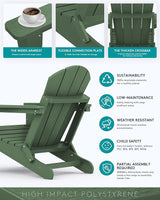 SERWALL Adirondack Chair Set of 6 - Photo 4