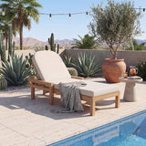 Outdoor Chaise Lounge Chair Set of 2, Patio Chaise Lounge Recliner with Adjustable Backrest - Photo 9