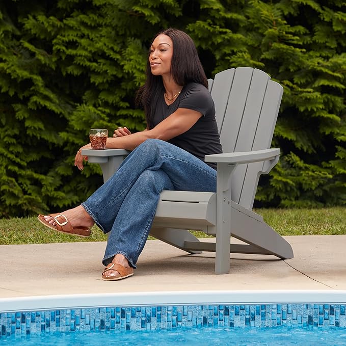 Keter Kiawah Adirondack Chair - Gray