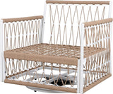 Christopher Knight Home Fiora 360° Swivel Patio Chairs Set of 2 with Handwoven Rope - Photo 9