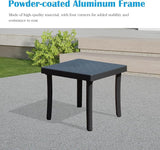 Domi Outdoor Lounge Chair, Aluminum Plastic Patio Chaise Lounge with Side Table & 5 Position Adjustable Backrest & - Photo 9