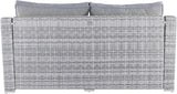 Elle Decor Vallauris Patio Outdoor Furniture Collection, Premium All Weather Wicker, Sofa, Gray - Photo 4