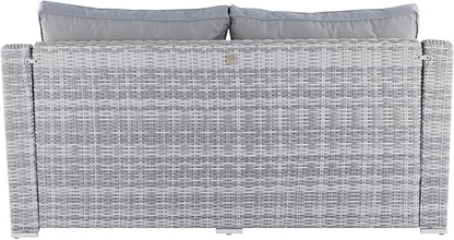 Elle Decor Vallauris Patio Outdoor Furniture Collection, Premium All Weather Wicker, Sofa, Gray