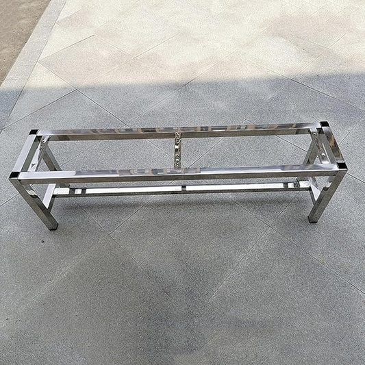 Outdoor Patio Bench, 304 Stainless Steel Outdoor Garden Bench, 660 Lbs Load-Bearing Capacity, for Patio, Park, Commercial Use(180cm/71in)