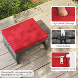 Tangkula 2 Pieces Patio PE Rattan Ottomans - Photo 4