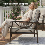 Outdoor Patio Furniture Set, 5 Seats Outdoor Patio Set with 4" Thick Cushion - Photo 3
