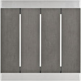 Modway Shore Aluminum Outdoor Patio Side Table in Silver Gray - Photo 5