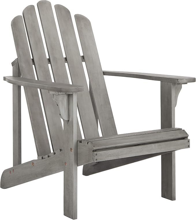 Safavieh PAT7027A Outdoor Collection Topher Teak Adirondack Chair
