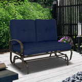 Kozyard Cozy Patio Glider Bench - Outdoor Rocking Loveseat with Sturdy Frame and Cushioned Seats for Patio - Photo 2