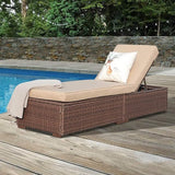 JOIVI Outdoor Chaise Lounge Chair, All-Weather PE Wicker Patio Chairs Pool Lounge Chairs for Outside - Photo 6