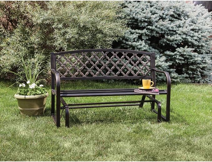 DO IT BEST GS SXL-SG131F Outdoor Expressions Steel Glider Bench