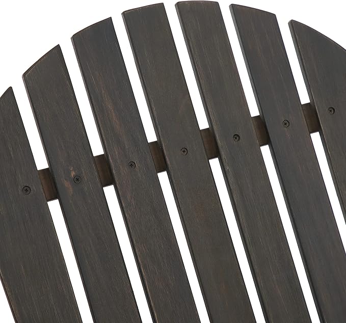 Greemotion Set of 2 Elk 34 in. W All Weather Outdoor Patio Eucalyptus Wood Adirondack Chair Solid Wood for Outdoor Fire Pit, Deck, Beach, Garden, Campfire Chairs, Weather Resistant, Weathered Gray