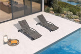 PURPLE LEAF Patio Chaise Lounge Chair Set of 2 Wicker Tanning Outdoor Pool Adjustable Recliner Chair for Outside Beach - Photo 2
