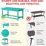 Costaelm Adirondack Conversation Table, HDPE Outdoor Drink Weather Resistant - Photo 4